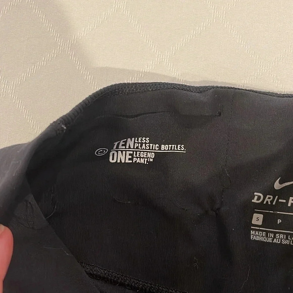 Womens Nike Sculpt HYPER High-rise Training Crops 933585-010 Black small EUC - Picture 5 of 6